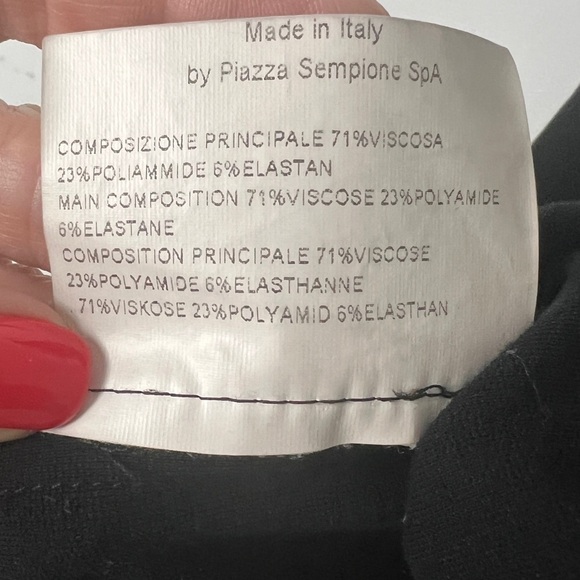 LAVIA Black Made In Italy Fit & Flare Sleeveless Ponte Knit Skater Dress Size 8 - Picture 11 of 11